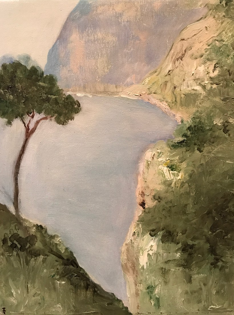 CAPRI-COASTLINE-OIL-PAINTING